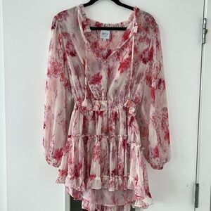 MISA Los Angeles  Lorena Abstract Floral Minidress